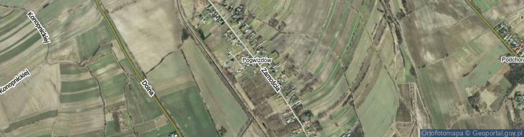 Zdjęcie satelitarne Zamościa ul.